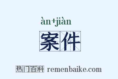 案件是什么意思的图片